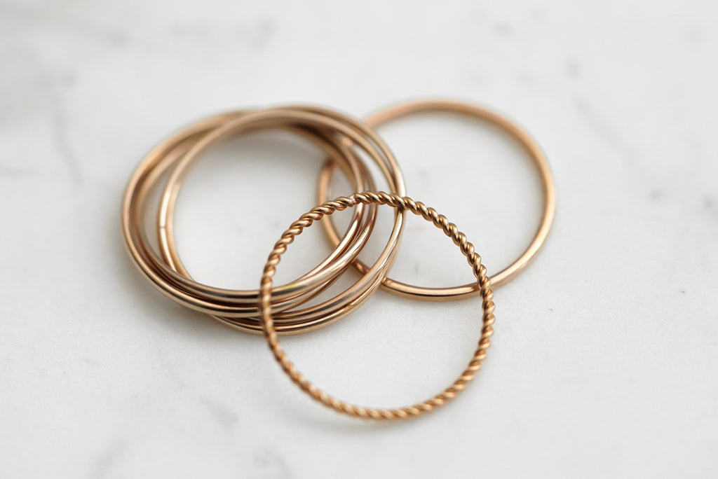 Goddess Collection - Rose Gold Ring Set