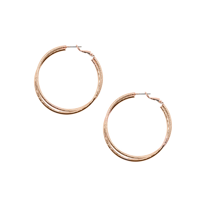 Goddess Collection - Rose Gold Sunniva Earrings 1.5 (Wholesale)