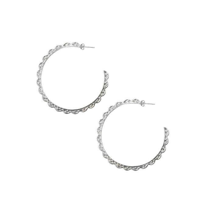 Goddess Collection - Silver Athena Earrings (Wholesale)
