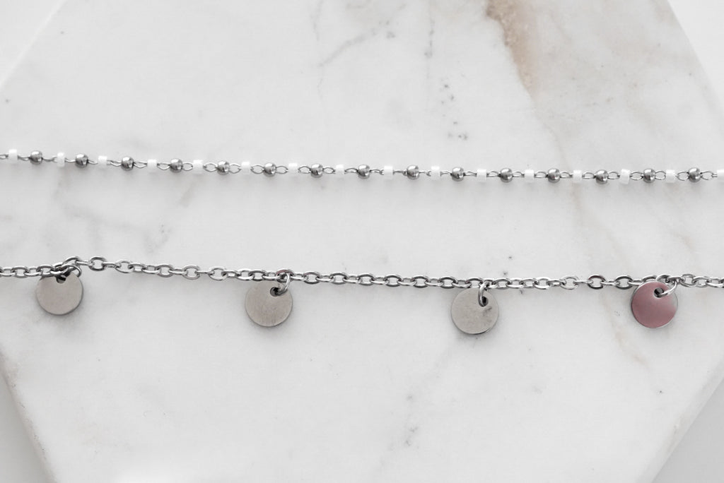 Goddess Collection - Silver Calico Necklace
