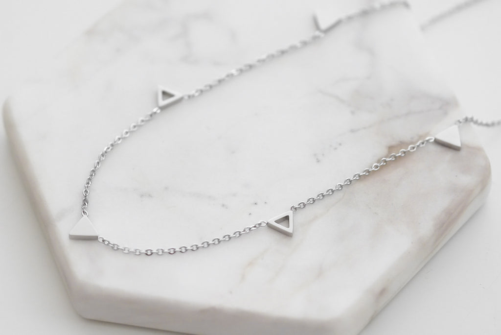 Goddess Collection - Silver Tron Necklace