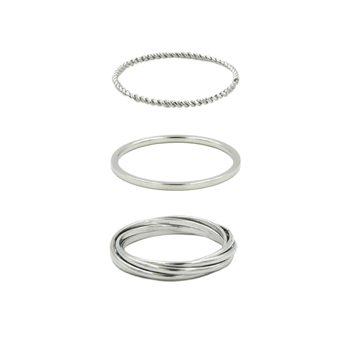 Goddess Collection - Silver Ring Set