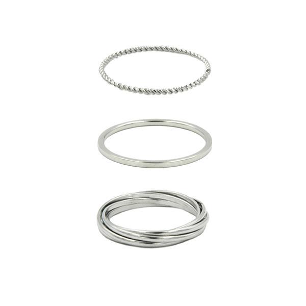 Goddess Collection - Silver Ring Set (Wholesale)