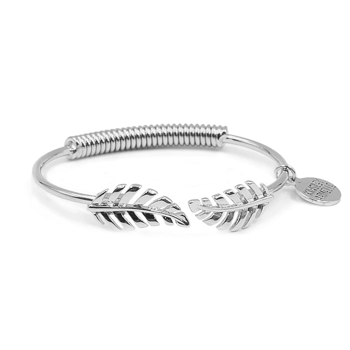 Goddess Collection - Silver Laurel Leaf Bracelet