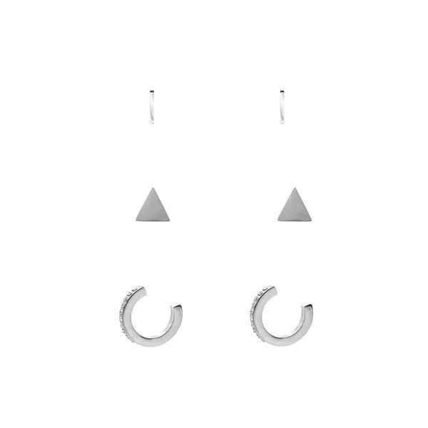 Goddess Collection - Silver Piper Earring Set (Wholesale)