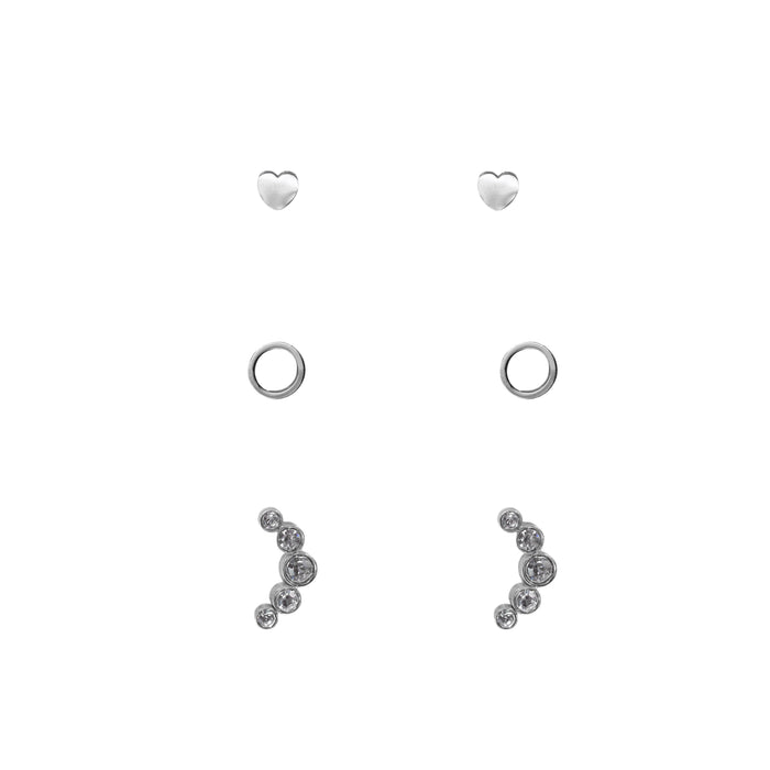 Goddess Collection - Silver Tove Earring Set