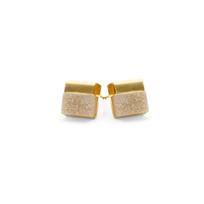 Gracie Collection - Amber Quartz Stud Earrings