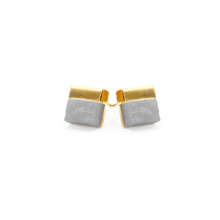 Gracie Collection - Stormy Quartz Stud Earrings