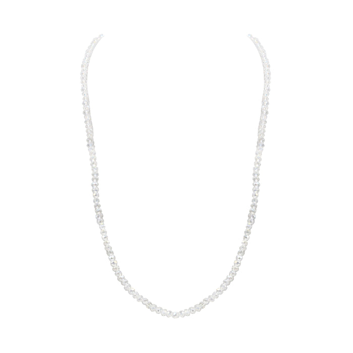 Halo Collection - Silver Crystal Glass Necklace (Wholesale)