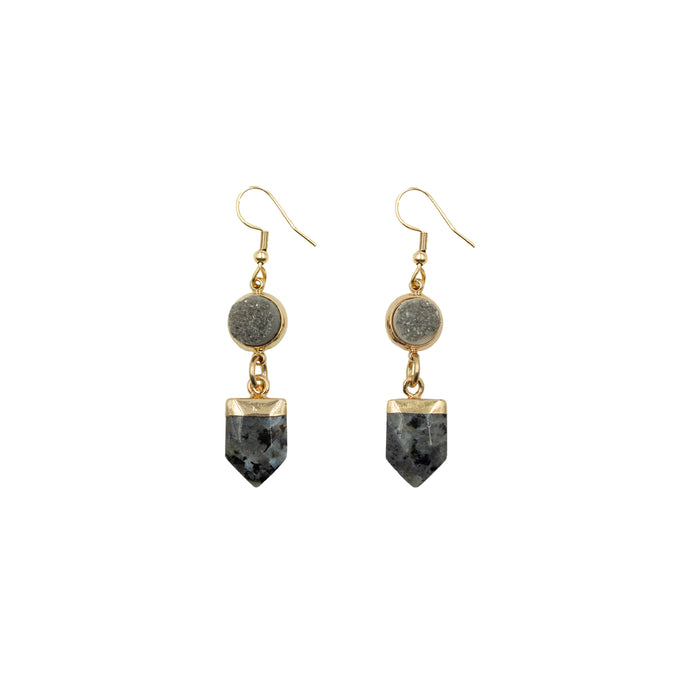 Indra Collection - Smoky Buffy Earrings (Limited Edition)