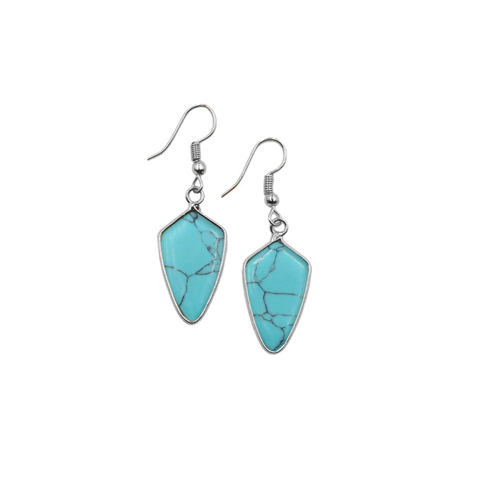 Ivy Collection - Silver Turquoise Earrings (Ambassador)