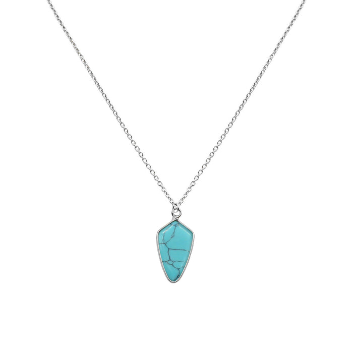 Ivy Collection - Silver Turquoise Necklace