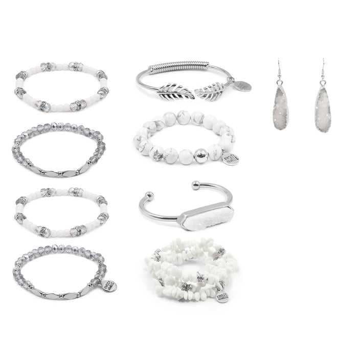 Silver Jenara Jewelry Set (Wholesale)