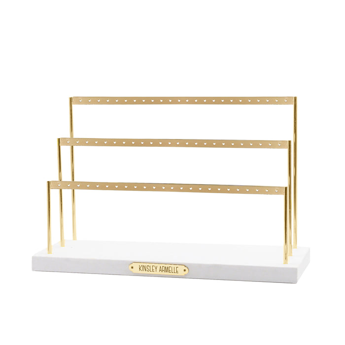 Organizer Collection - Gold Earring Ladder - 3 Rows