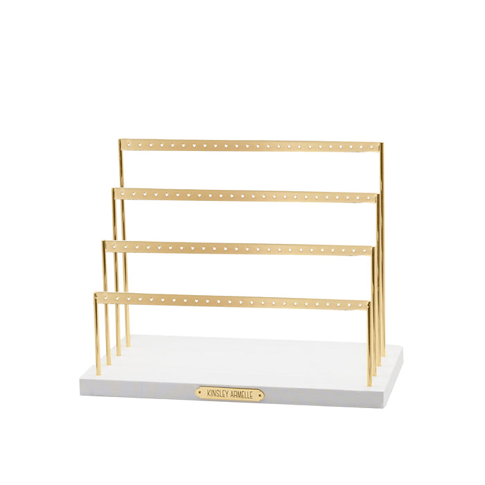 Organizer Collection - Gold Earring Ladder - 4 Rows