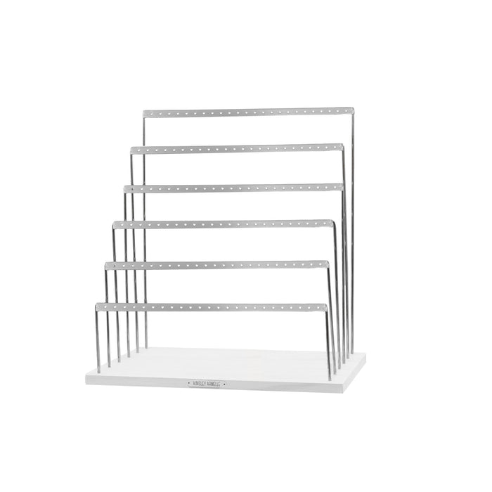 Organizer Collection - Silver Earring Ladder - 6 Rows (Wholesale)