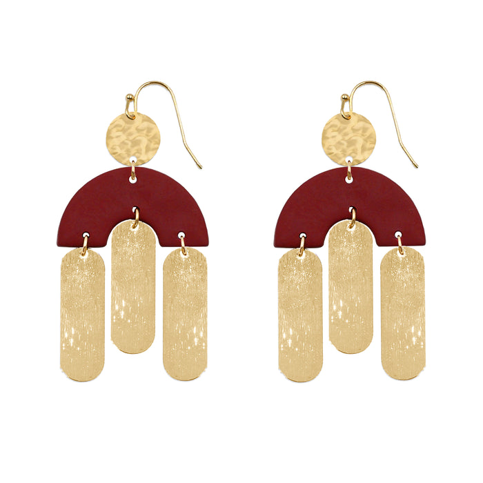 Kissa Collection - Maroon Earrings (Ambassador)