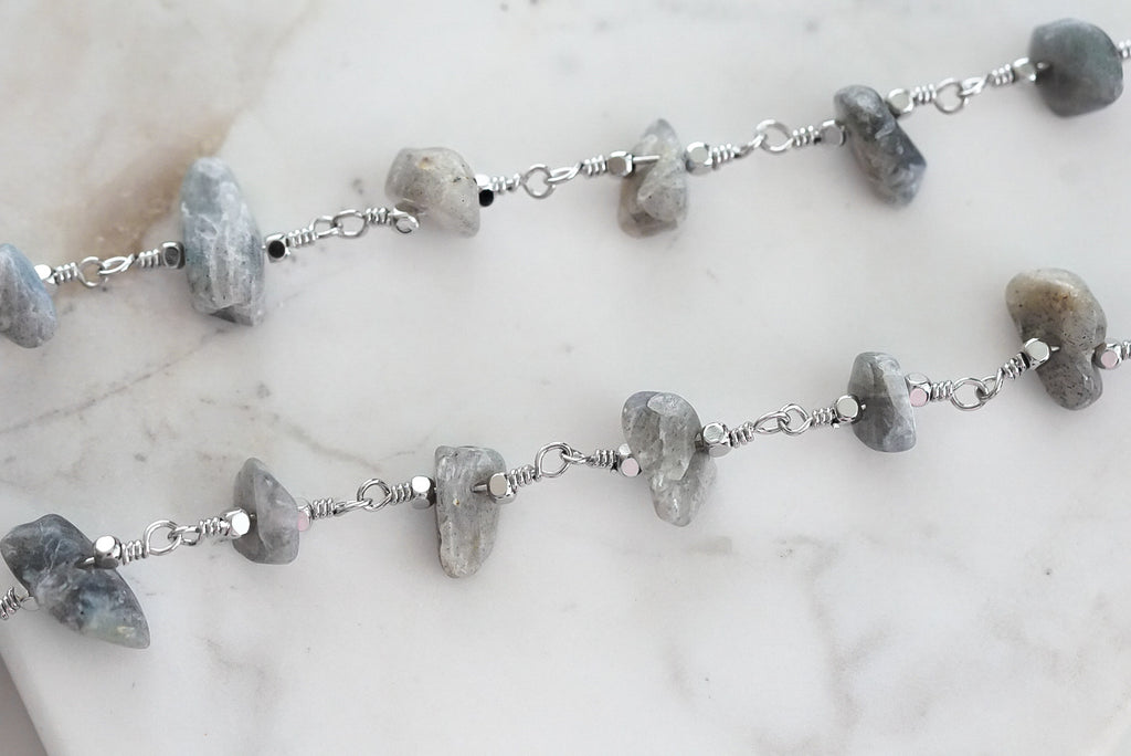 Luiza Collection - Silver Haze Wrap Bracelet