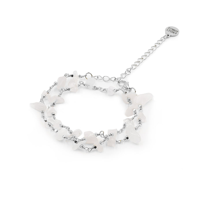 Luiza Collection - Silver Quartz Wrap Bracelet (Ambassador)