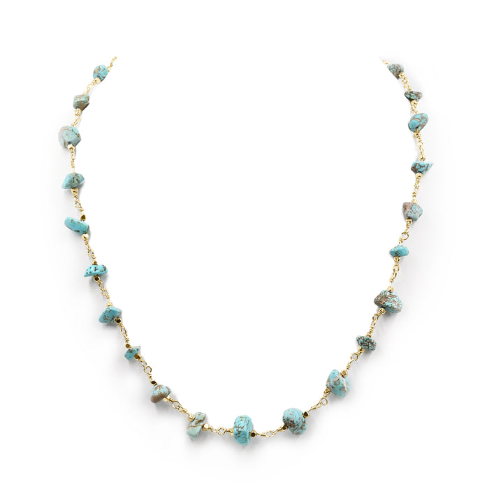 Luiza Collection - Turquoise Necklace (Wholesale)