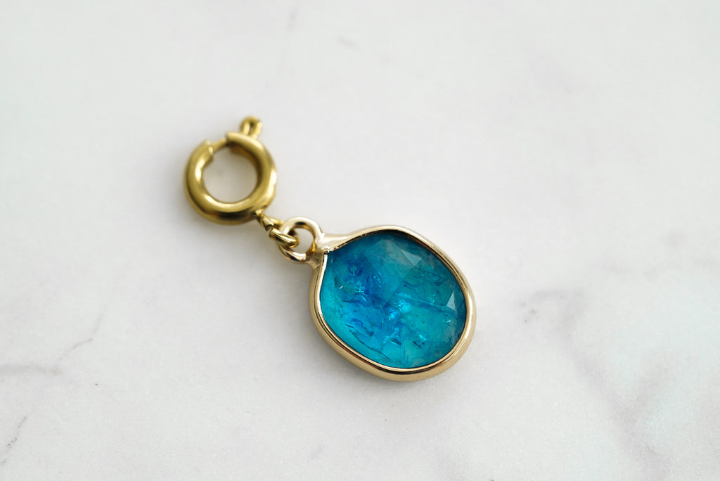 Maker Collection - Azure Oval Charm