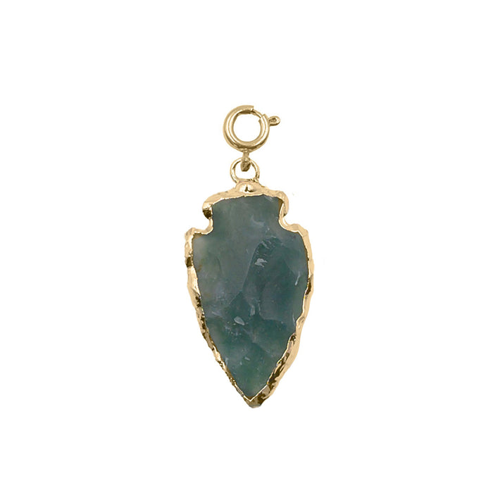 Maker Collection - Green Arrowhead Charm (Wholesale)