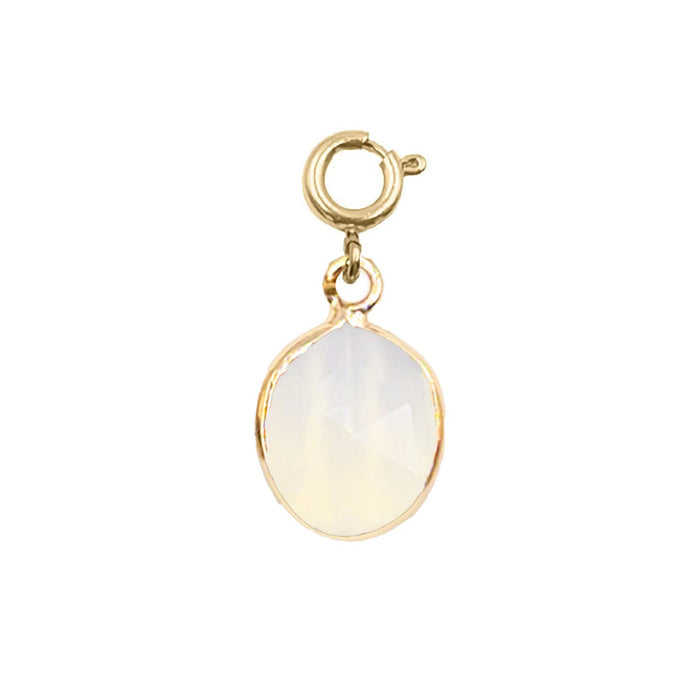 Maker Collection - Moonstone Oval Charm (Wholesale)