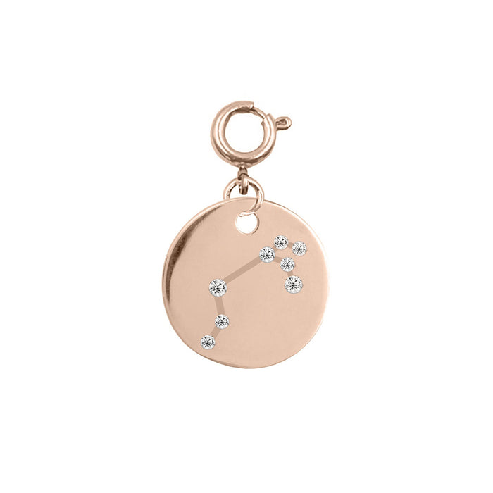 Maker Collection - Rose Gold Aries Zodiac Charm (Mar 21 - Apr 19) (Wholesale)