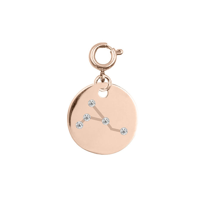Maker Collection - Rose Gold Cancer Zodiac Charm (Jun 21 - July 22) (Wholesale)