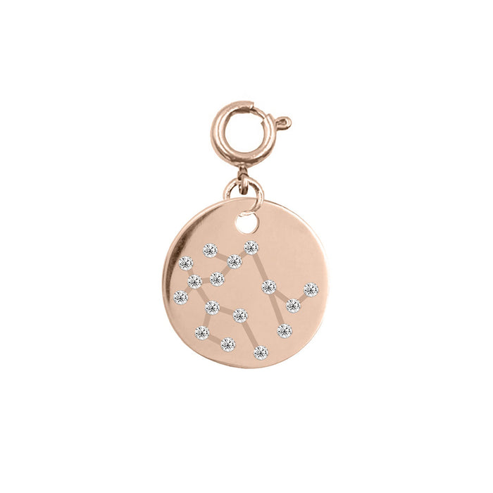 Maker Collection - Rose Gold Gemini Zodiac Charm (May 21 - June 20) (Wholesale)