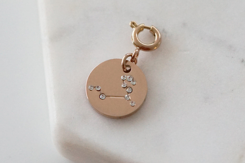 Maker Collection - Rose Gold Leo Zodiac Charm (July 23 - Aug 22)