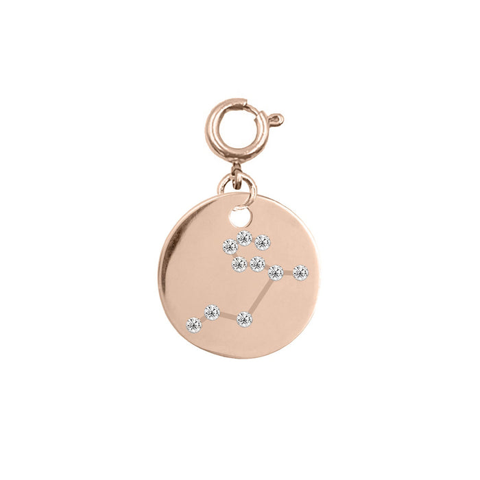 Maker Collection - Rose Gold Leo Zodiac Charm (July 23 - Aug 22) (Wholesale)