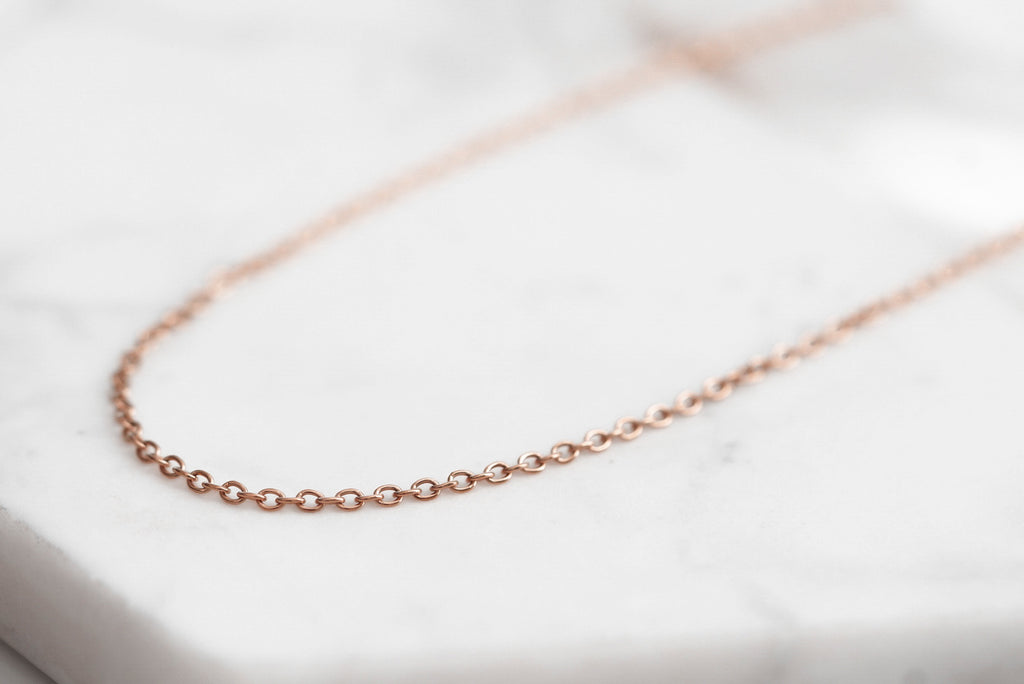 Maker Collection - Rose Gold Loose Trace Necklace Chain