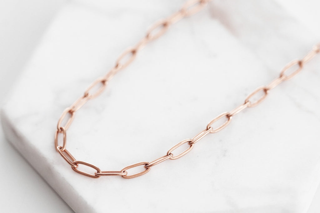 Maker Collection - Rose Gold Lync Necklace