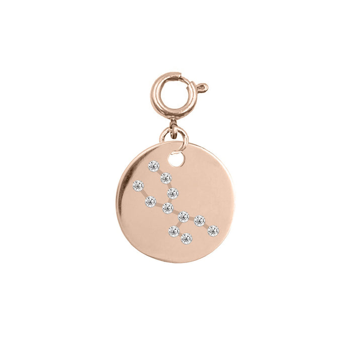 Maker Collection - Rose Gold Taurus Zodiac Charm (Apr 20 - May 20) (Wholesale)