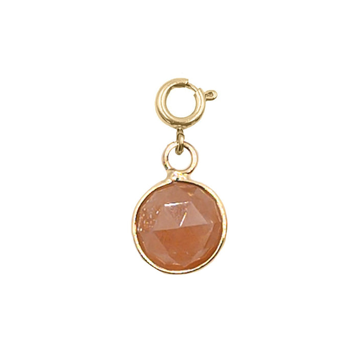 Maker Collection - Ruby Circle Charm (Wholesale)