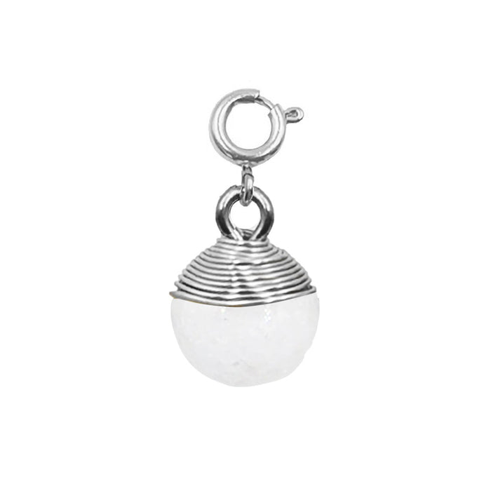 Maker Collection - Silver Ashen Wire Wrapped Charm (Wholesale)