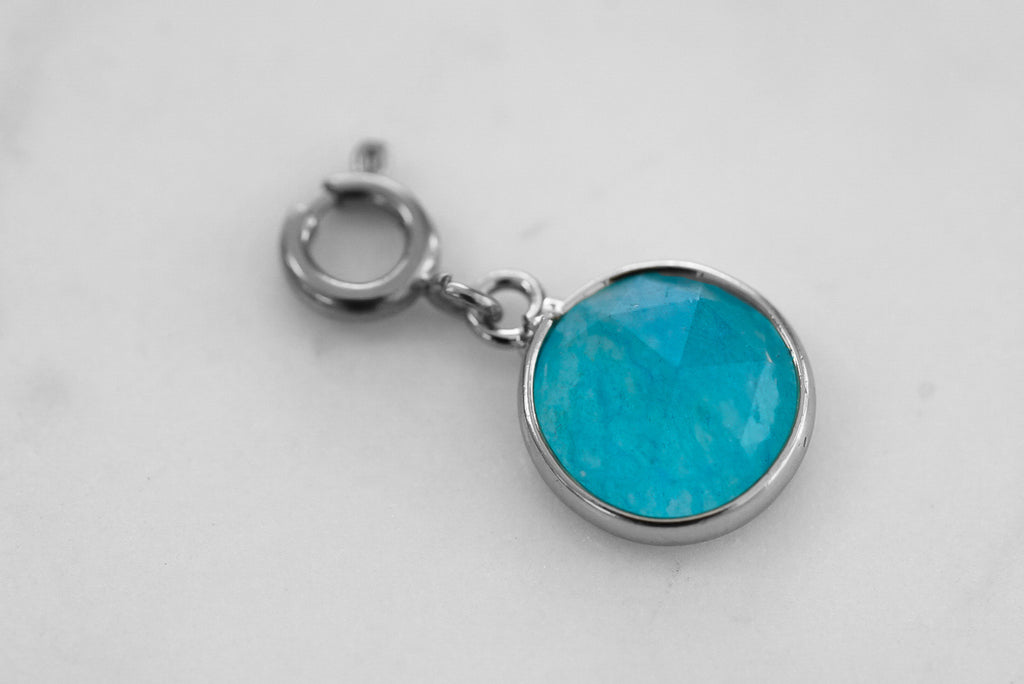 Maker Collection - Silver Azure Circle Charm