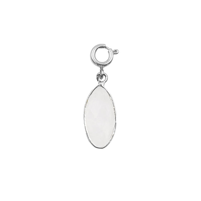 Maker Collection - Silver Crystal Glass Middleton Charm (Wholesale)