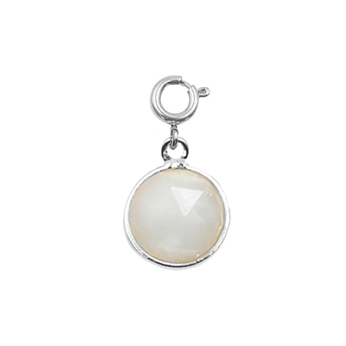 Maker Collection - Silver Flurry Circle Charm (Wholesale)