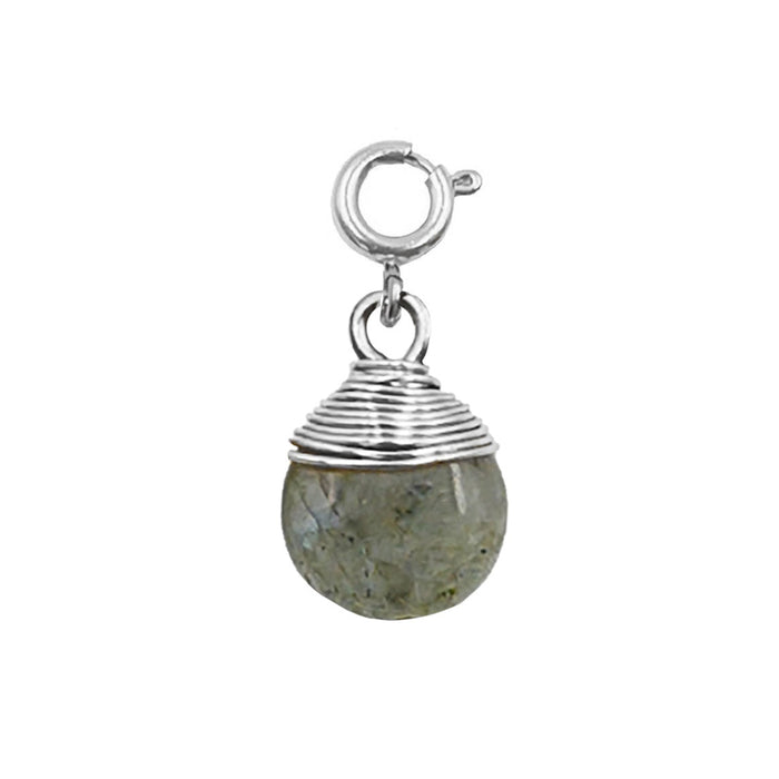 Maker Collection - Silver Haze Wire Wrapped Charm (Wholesale)