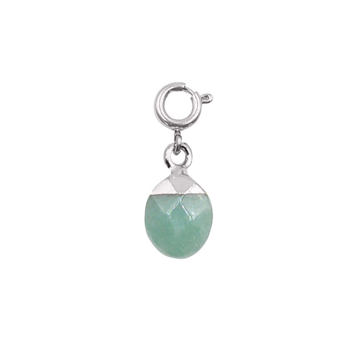 Maker Collection - Silver Jade Dipped Oval Charm (Ambassador)