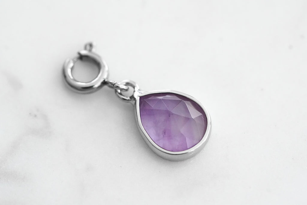 Maker Collection - Silver Mulberry Tear Charm