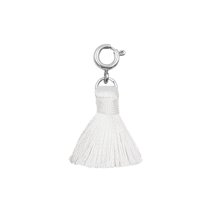 Maker Collection - Silver Pearl Tassel Charm