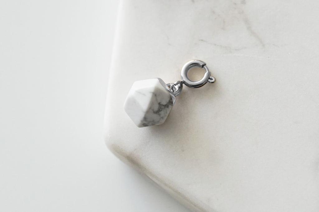 Maker Collection - Silver Pepper Icosahedron Charm