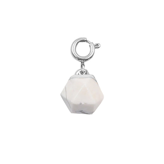 Maker Collection - Silver Pepper Icosahedron Charm