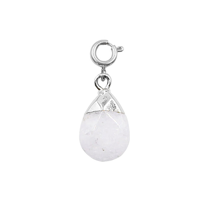 Maker Collection - Silver Perla Dipped Teardrop Charm