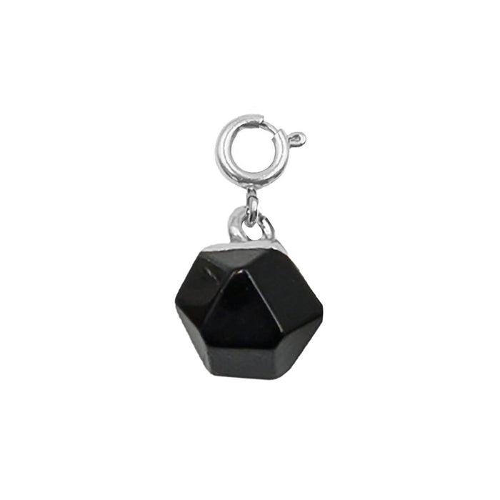 Maker Collection - Silver Raven Icosahedron Charm