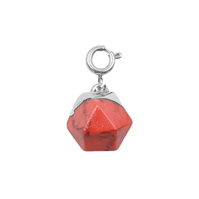 Maker Collection - Silver Rouge Icosahedron Charm (Wholesale)