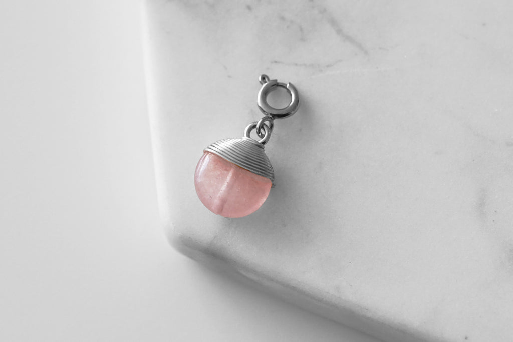 Maker Collection - Silver Scarlet Wire Wrapped Charm